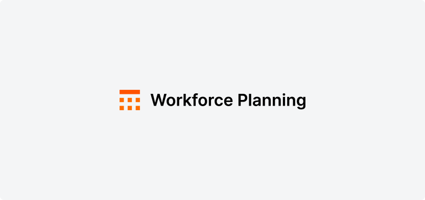 Workforce Planning horizontal logo on a light gray background